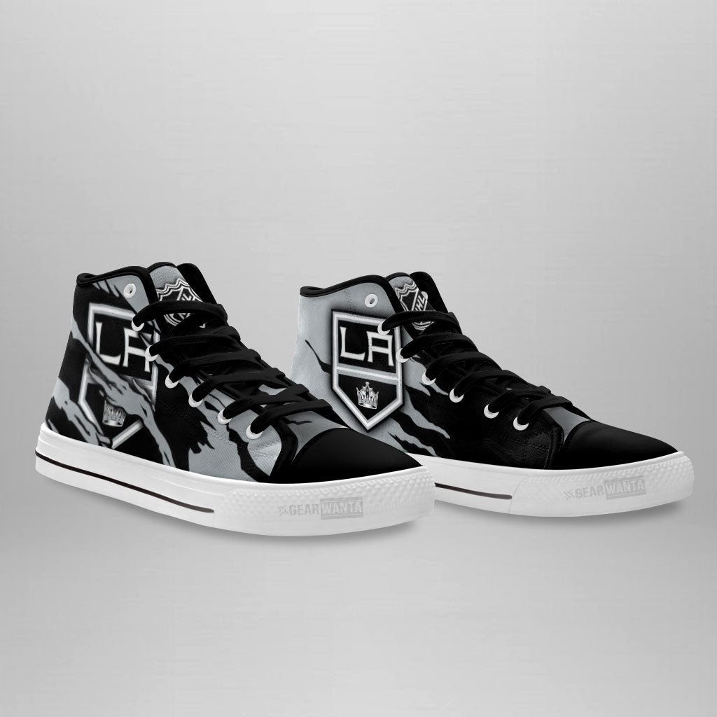 Los Angeles Kings High Top Shoes Custom For Fans-Gear Wanta