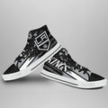 Los Angeles Kings High Top Shoes Custom American Flag Sneakers-Gear Wanta