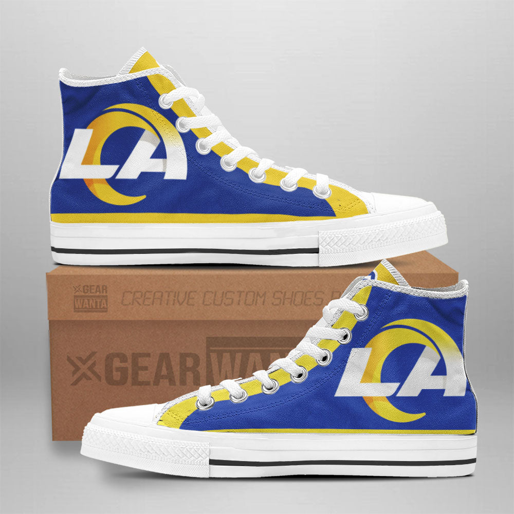 Los Angeles Rams High Top Shoes Custom-Gear Wanta