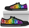 Love Is Love LGBT Pride Women's Sneakers Low Top Shoes-Gear Wanta