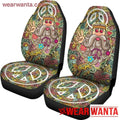 Love Peace Symbol Hippie Car Seat Covers Gift Idea NH09-Gear Wanta