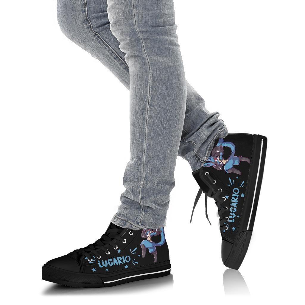 Lucario High Top Shoes Gift Idea-Gear Wanta