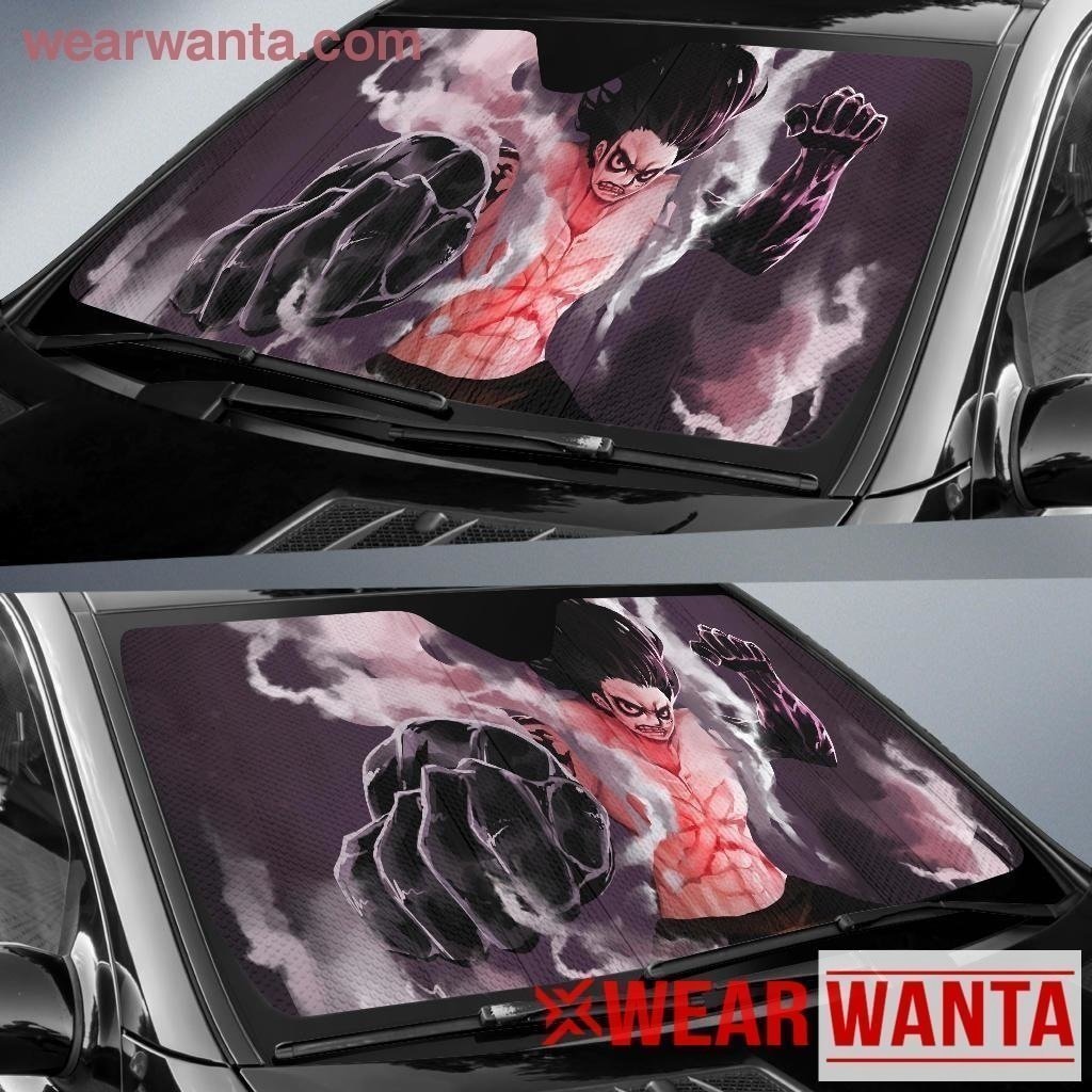 Luffy Gear 4 Snakeman One Piece Anime Car Sun Shade NH06-Gear Wanta