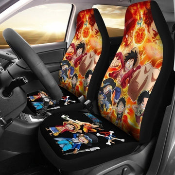 Luffy Sabo Ace Pirates One Piece Anime Car Seat Covers NH08-Gear Wanta