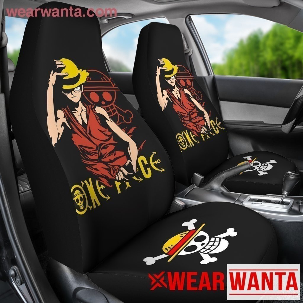 Luffy Skull One Piece Car Seat Covers LT03-Gear Wanta