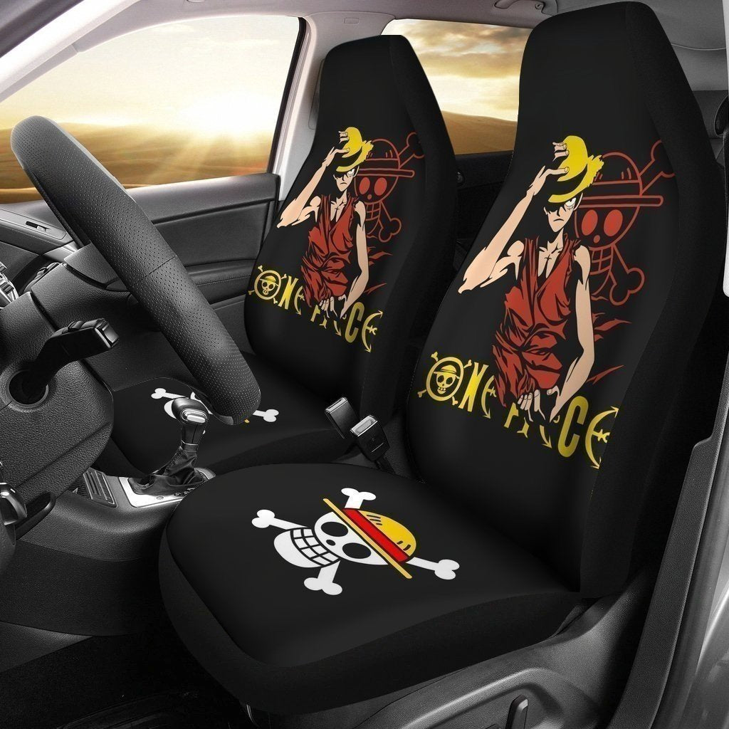 Luffy Skull One Piece Car Seat Covers LT03-Gear Wanta