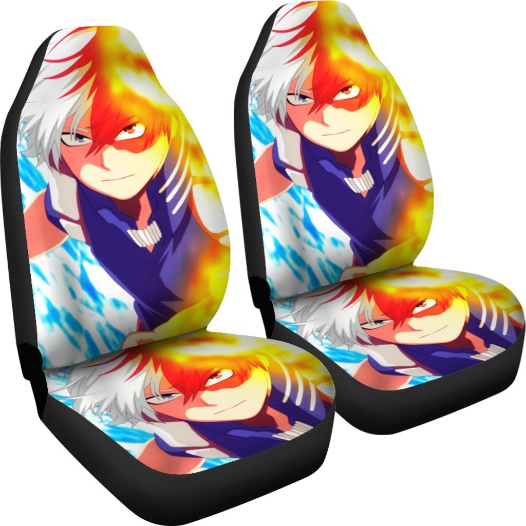 MHA Shoto Todoroki Car Seat Covers My Hero Academia Car Decor-Gear Wanta