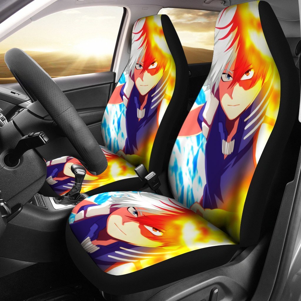 MHA Shoto Todoroki Car Seat Covers My Hero Academia Car Decor-Gear Wanta