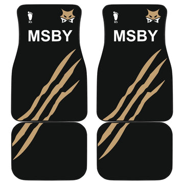 MSBY Black Jackal Haikyuu!! Uniform Style Car Floor Mats Gift For Cool Fan Anime-Gear Wanta
