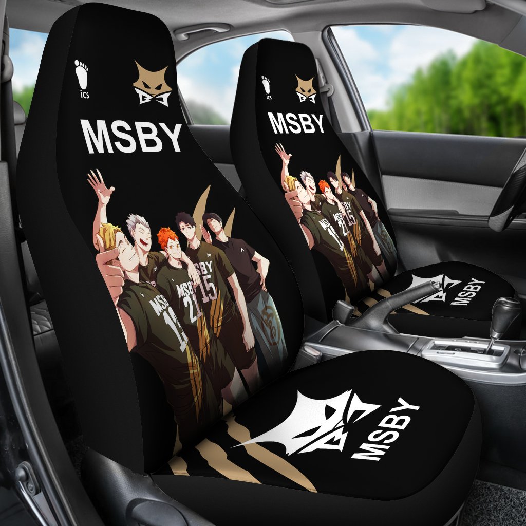 MSBY Haikyuu Car Seat Covers Anime Custom Team VP10-Gear Wanta