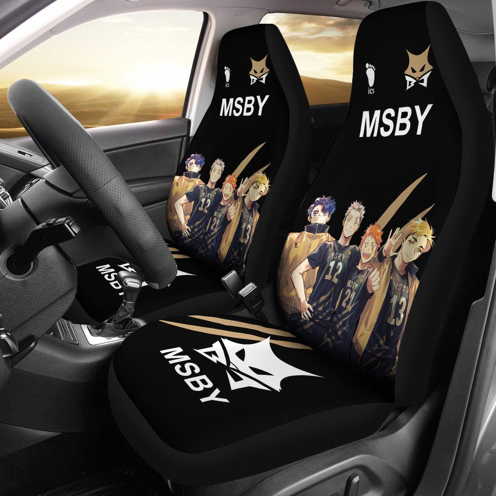 MSBY Haikyuu Car Seat Covers Symbol Team Anime Fan VP10-Gear Wanta