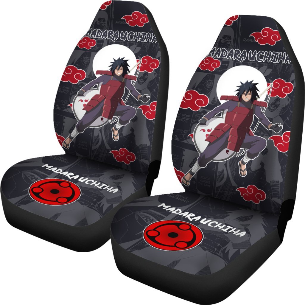 Madara Uchiha NRT Akatsuki Members Car Seat Covers Custom Anime Car Accessories-Gear Wanta