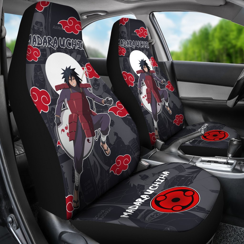 Madara Uchiha NRT Akatsuki Members Car Seat Covers Custom Anime Car Accessories-Gear Wanta