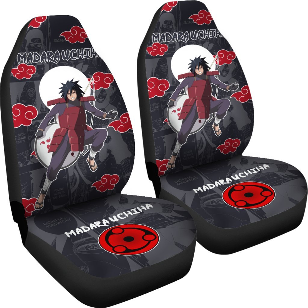 Madara Uchiha NRT Akatsuki Members Car Seat Covers Custom Anime Car Accessories-Gear Wanta