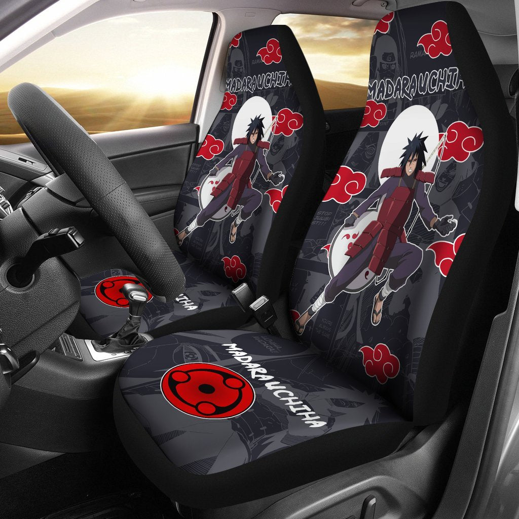 Madara Uchiha NRT Akatsuki Members Car Seat Covers Custom Anime Car Accessories-Gear Wanta