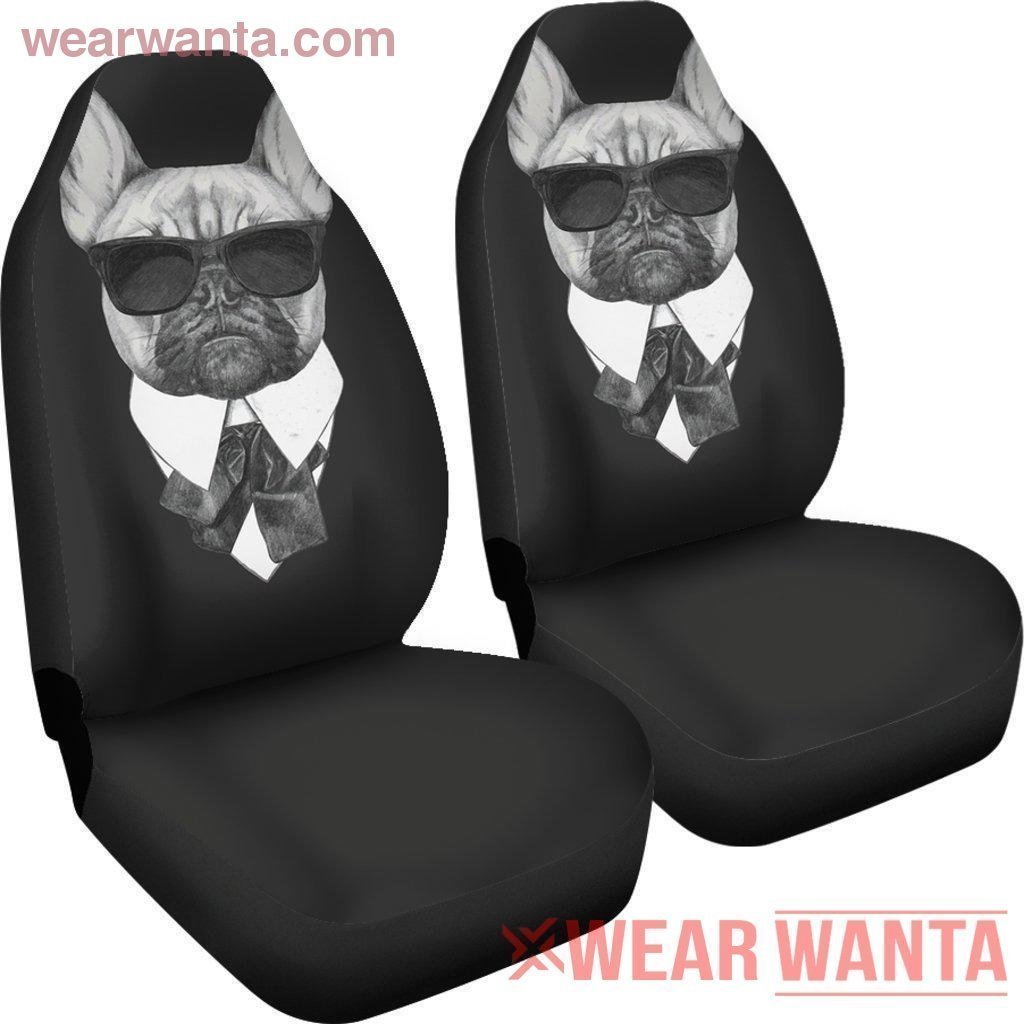 Mafia French Bulldog Car Seat Covers-Gear Wanta