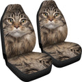 Maine Coon Cat Car Seat Covers Funny Cat Face-Gear Wanta