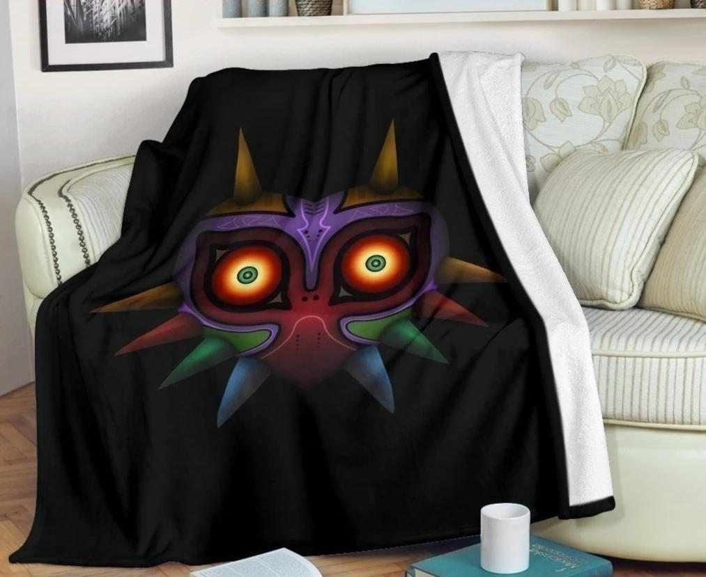 Majora Fleece Blanket Custom The Legend Of Zelda Home Decoration-Gear Wanta