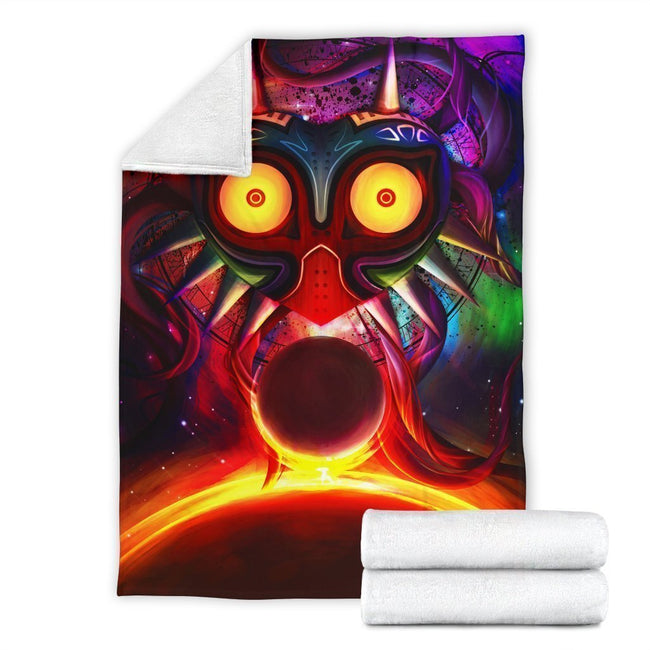 Majora's Mask Fleece Blanket Custom Legend Of Zelda Home Decoration-Gear Wanta
