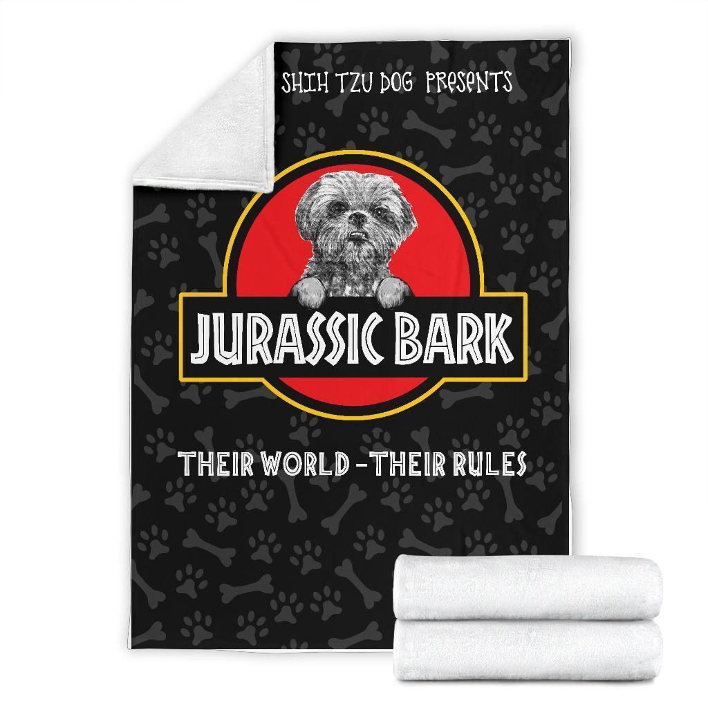 Maltese Shih Tzu Fleece Blanket Jurassic Bark Mixed Breed Dog-Gear Wanta