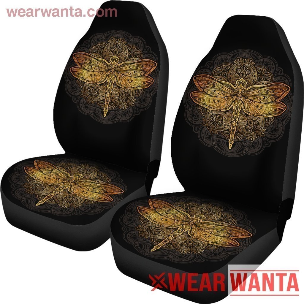 Mandala Dragonfly Car Seat Covers Gift Idea-Gear Wanta