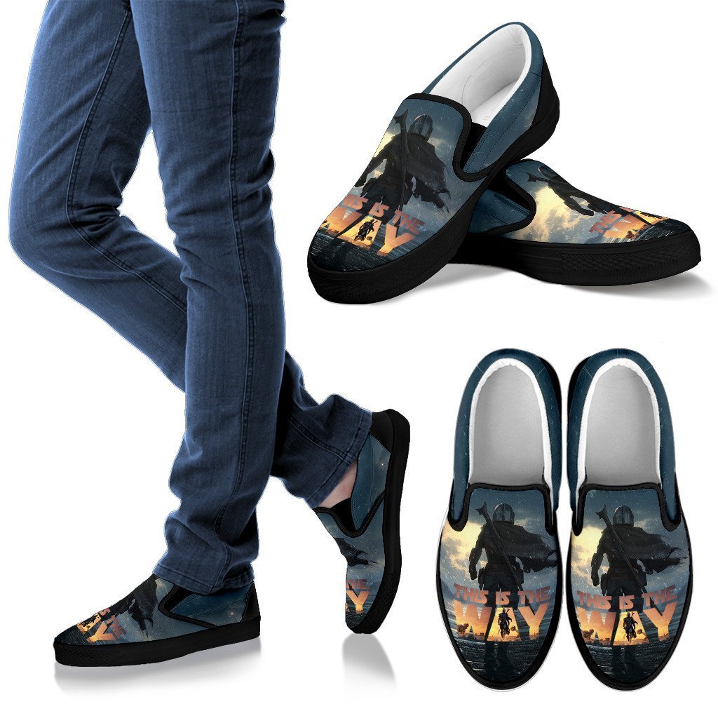 Mandalorian Slip Ons Shoes This Is Way Fan-Gear Wanta