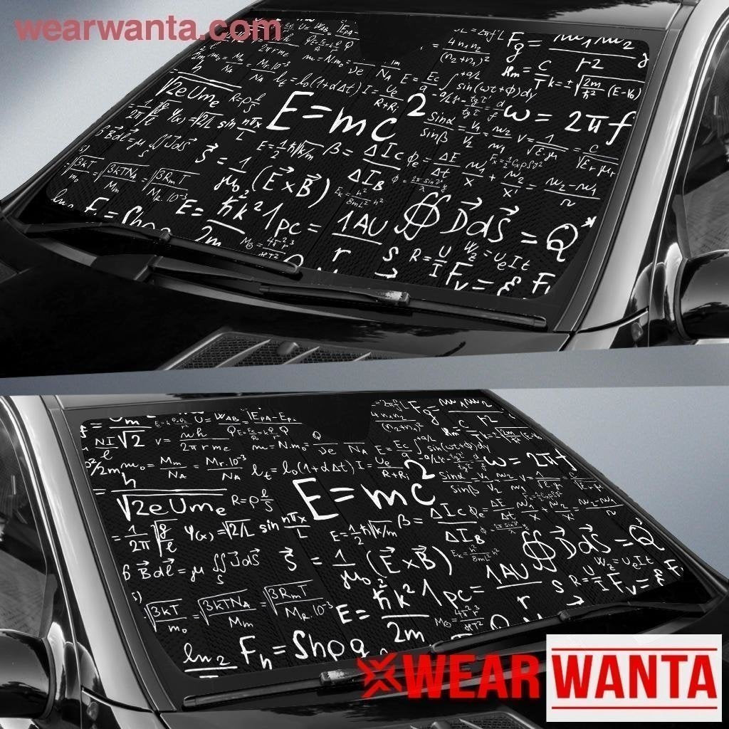Math Lover Car Sun Shade Math Teacher-Gear Wanta