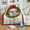 Merry Christmas Cat Fleece Blanket Xmas-Gear Wanta