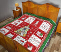 Merry Christmas Cat Quilt Blanket Xmas For Cat Lover-Gear Wanta