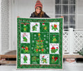 Merry Xmas Turtle Quilt Blanket Funny Xmas Gift Turtle Lover-Gear Wanta