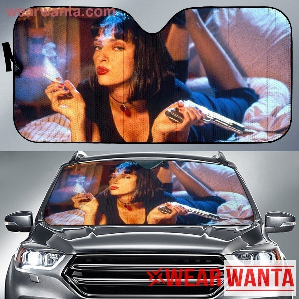 Mia Wallace Pulp Fiction Vintage Car Sun Shade-Gear Wanta