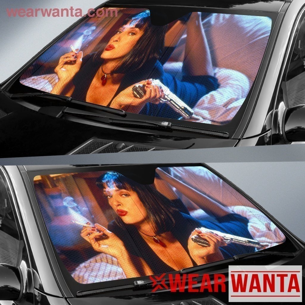 Mia Wallace Pulp Fiction Vintage Car Sun Shade-Gear Wanta