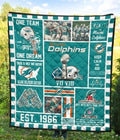 Miami Dolphins Quilt Blanket Custom-Gear Wanta