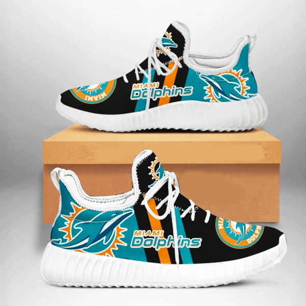 Miami Dolphins Sneakers Custom 9 Shoes white shoe-Gear Wanta