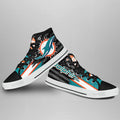 Miami Dolphins High Top Shoes Custom American Flag Sneakers-Gear Wanta