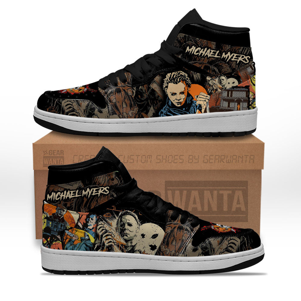 Michael Myers Shoes Custom Horror Fans Sneakers-Gear Wanta