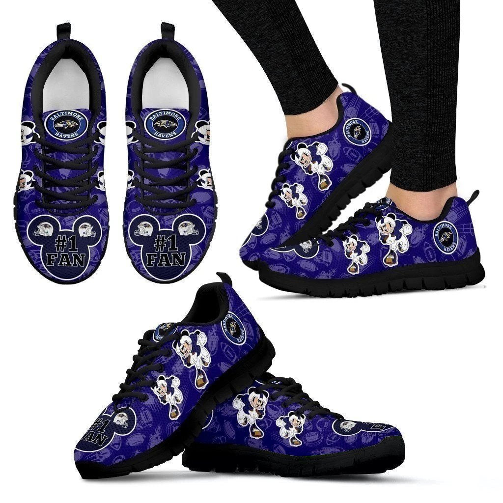 Baltimore Ravens Women's Sneakers For Fan-Gear Wanta