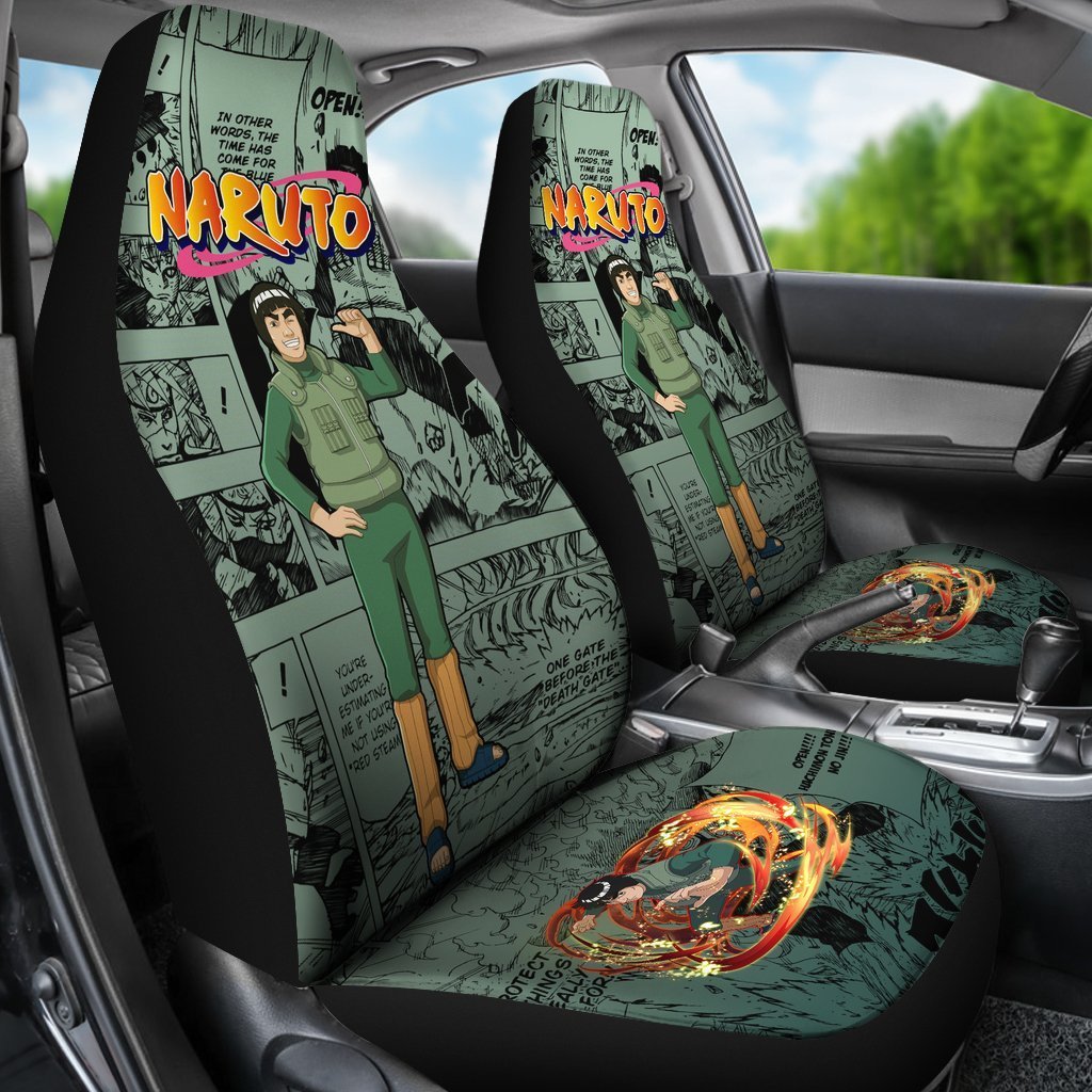 Might Guy NRT Car Seat Covers Gift For Cute Fan Anime-Gear Wanta