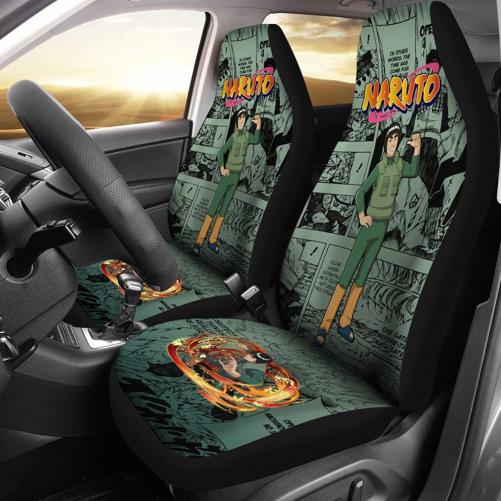 Might Guy NRT Car Seat Covers Gift For Cute Fan Anime-Gear Wanta