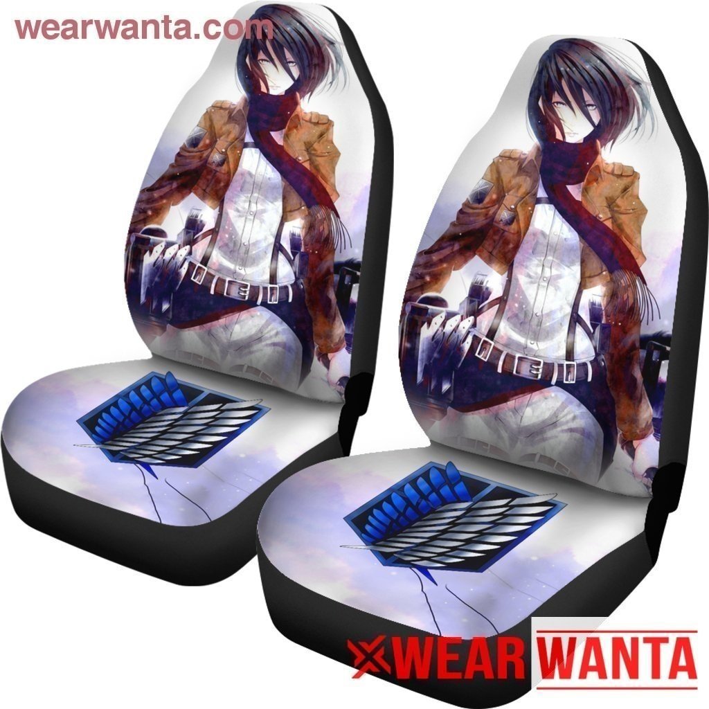 Mikasa Attack On Titan Anime Car Seat Covers LT03-Gear Wanta