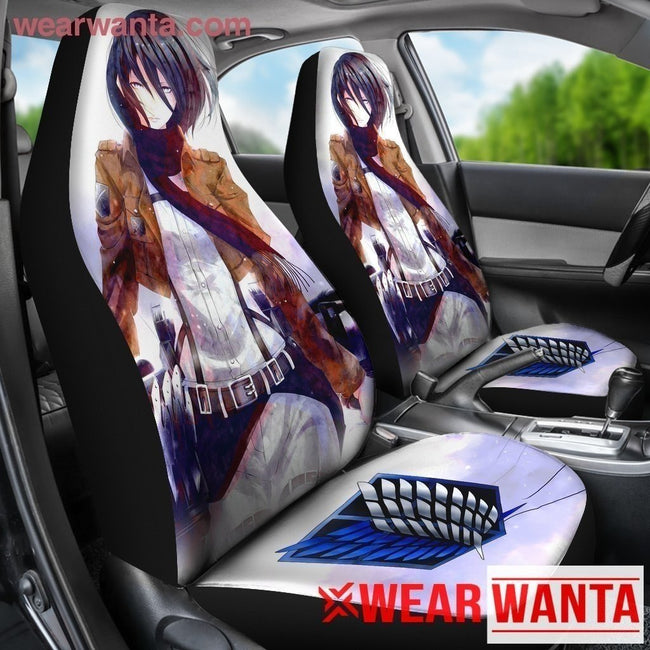 Mikasa Attack On Titan Anime Car Seat Covers LT03-Gear Wanta