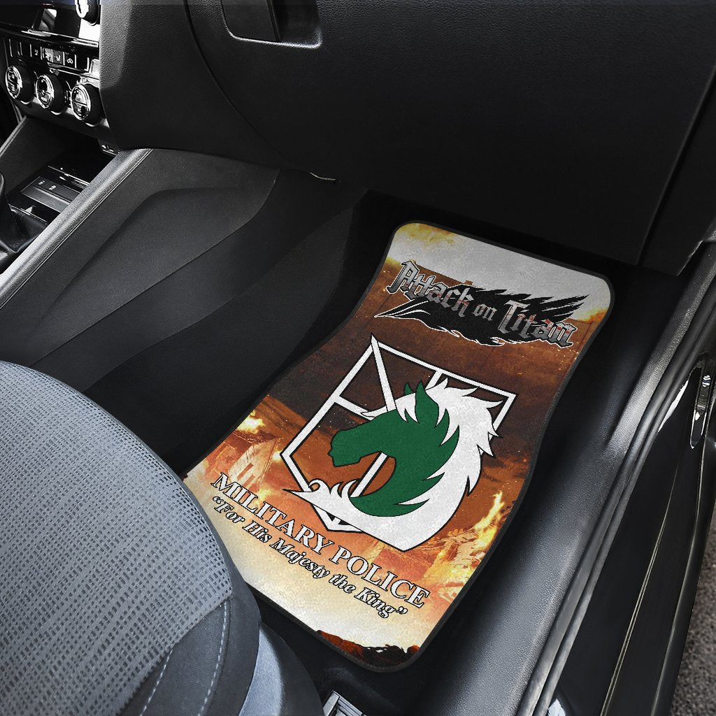 Military Police Attack On Titan Car Floor Mats Anime-Gear Wanta