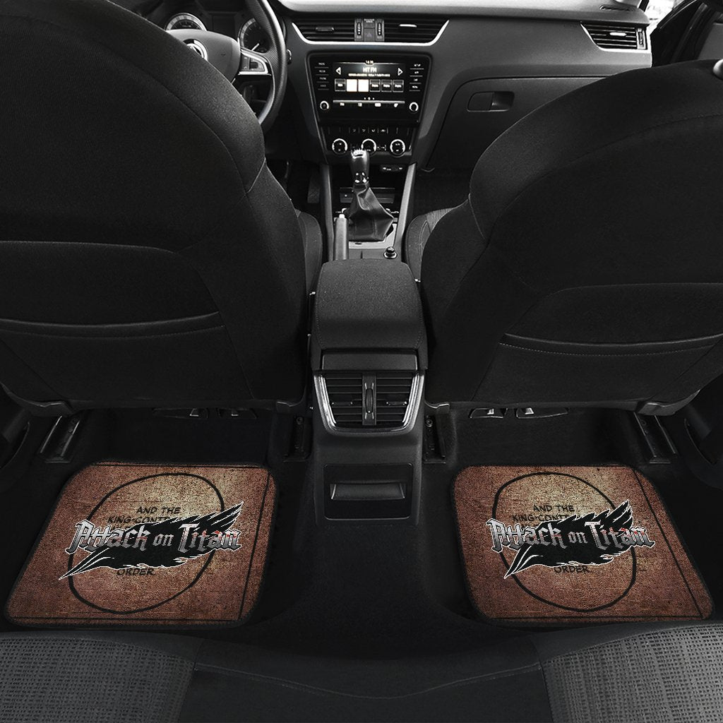 Military Police Attack On Titan Car Floor Mats Anime-Gear Wanta