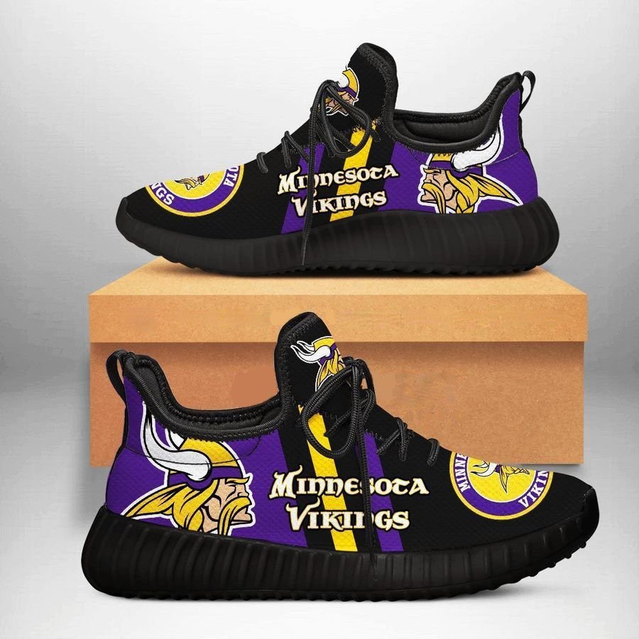 Minnesota Vikings 1 Shoes Black Shoes Fan Gift Idea Runni-Gear Wanta