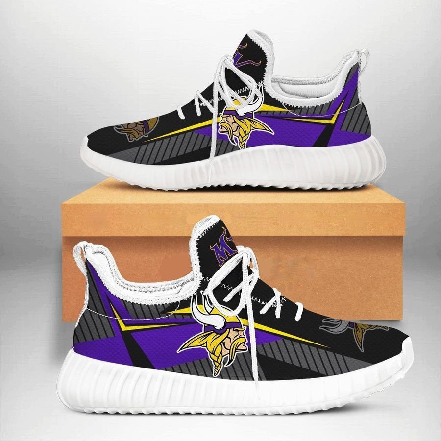 Minnesota Vikings 5 Shoes White Shoes Fan Gift Idea Runni-Gear Wanta