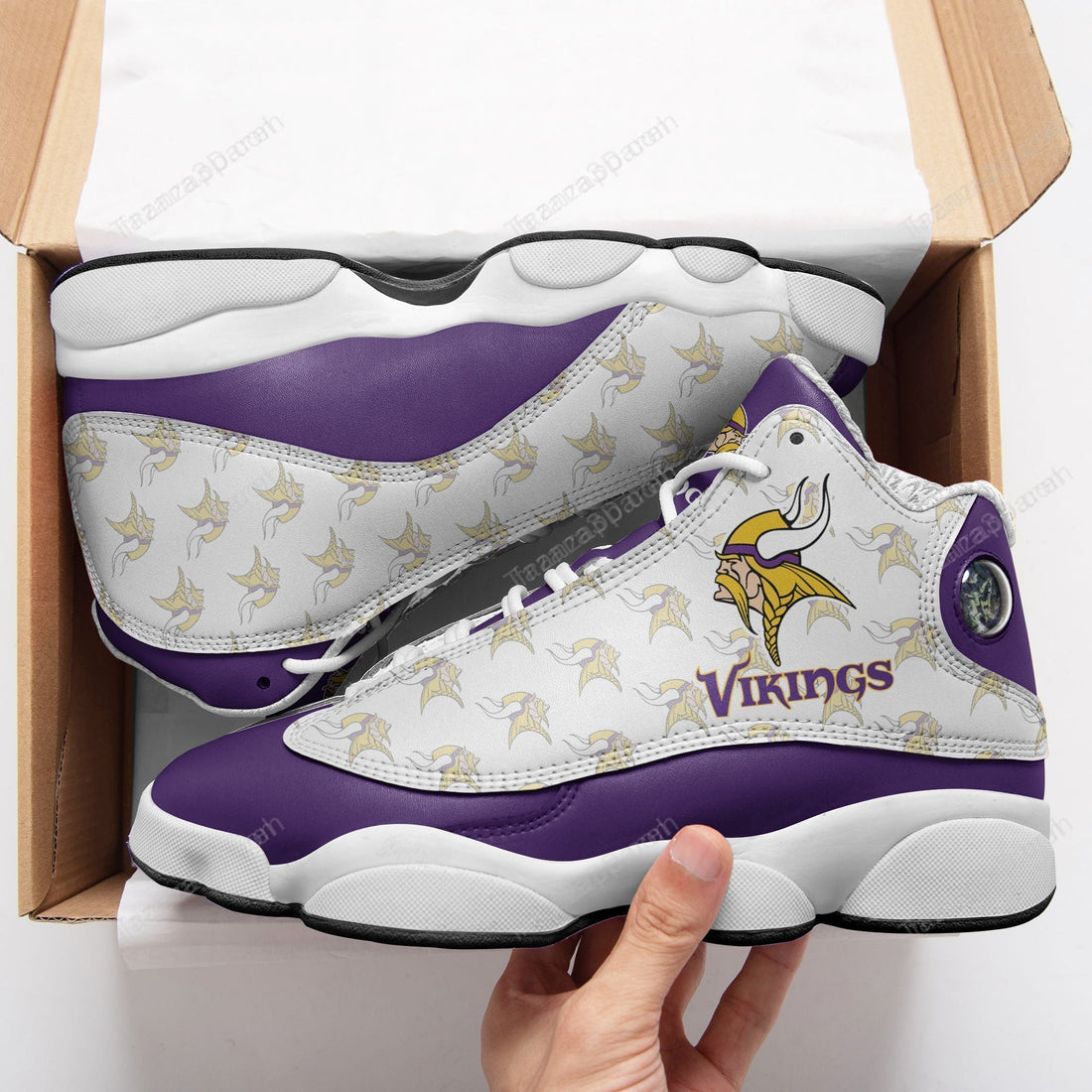 Minnesota Vikings Custom Shoes Sneakers 360-Gear Wanta