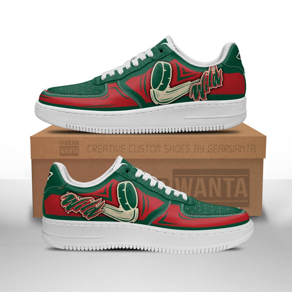 Minnesota Wild Air Sneakers Custom For Fans-Gear Wanta