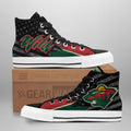 Minnesota Wild High Top Shoes Custom American Flag Sneakers-Gear Wanta