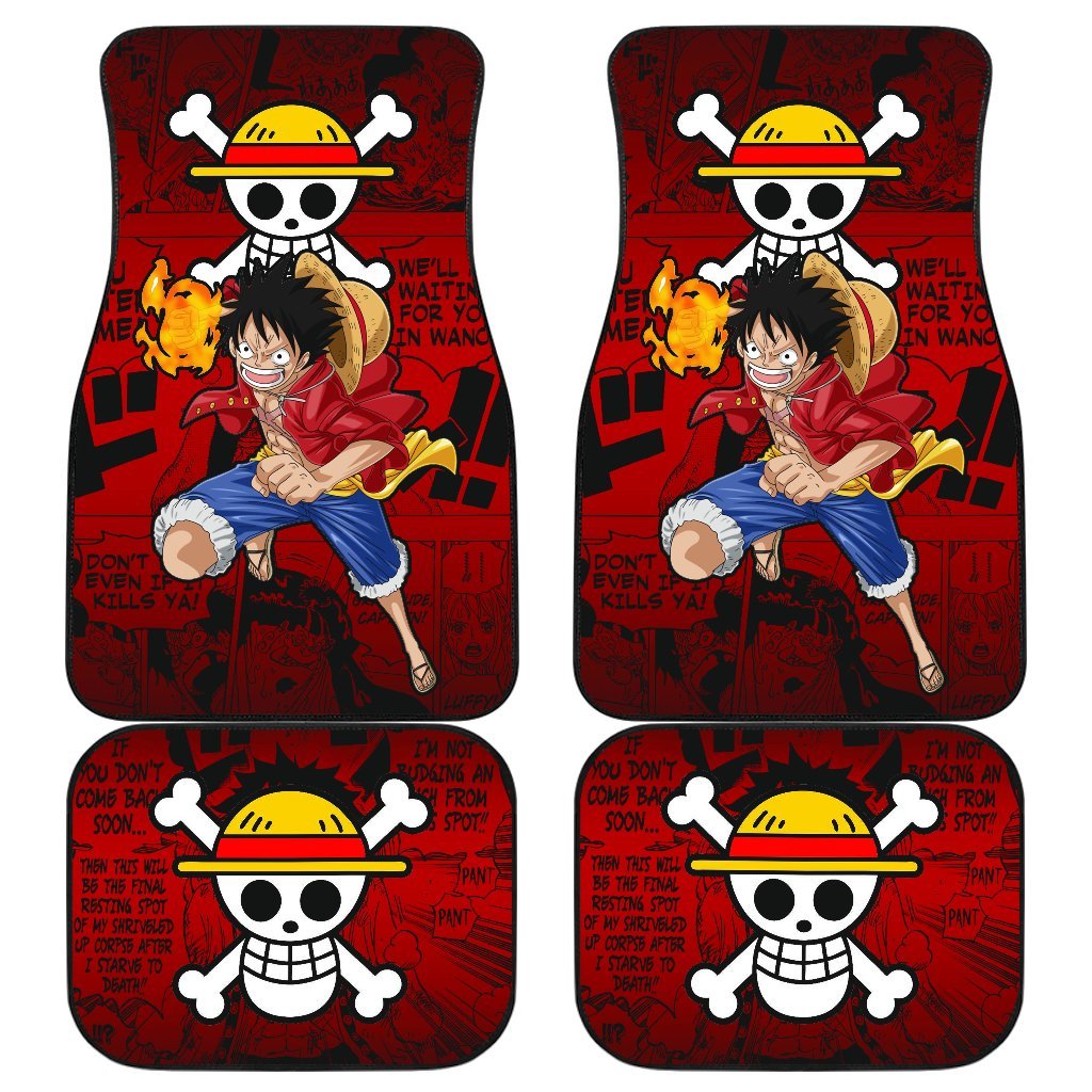 Monkey D. Luffy One Piece Car Floor Mats Manga Mixed Anime-Gear Wanta