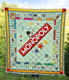 Monopoly Board Quilt Blanket Printed Custom Funny Gifts Idea (UK version)-Gear Wanta